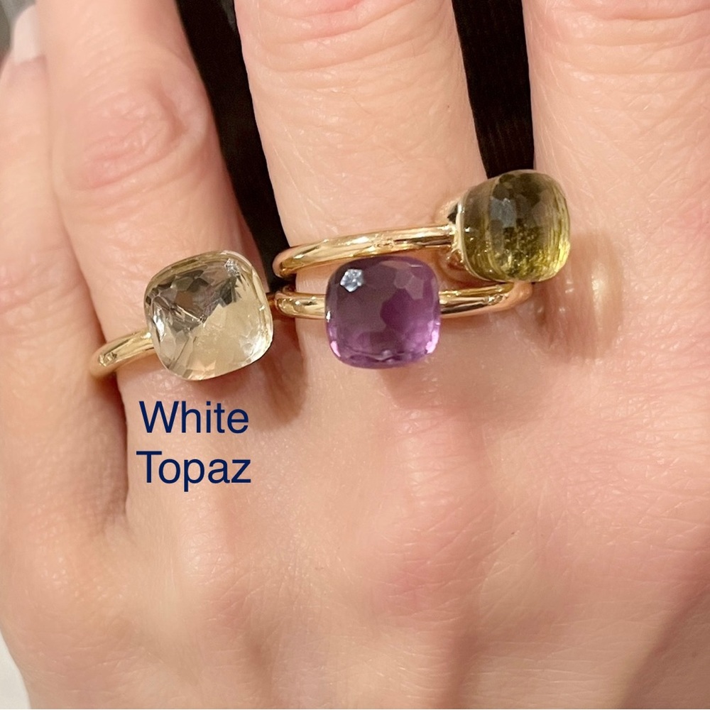 Pomellato Gold Ring with Clear Gemstone - Picture 2 of 8